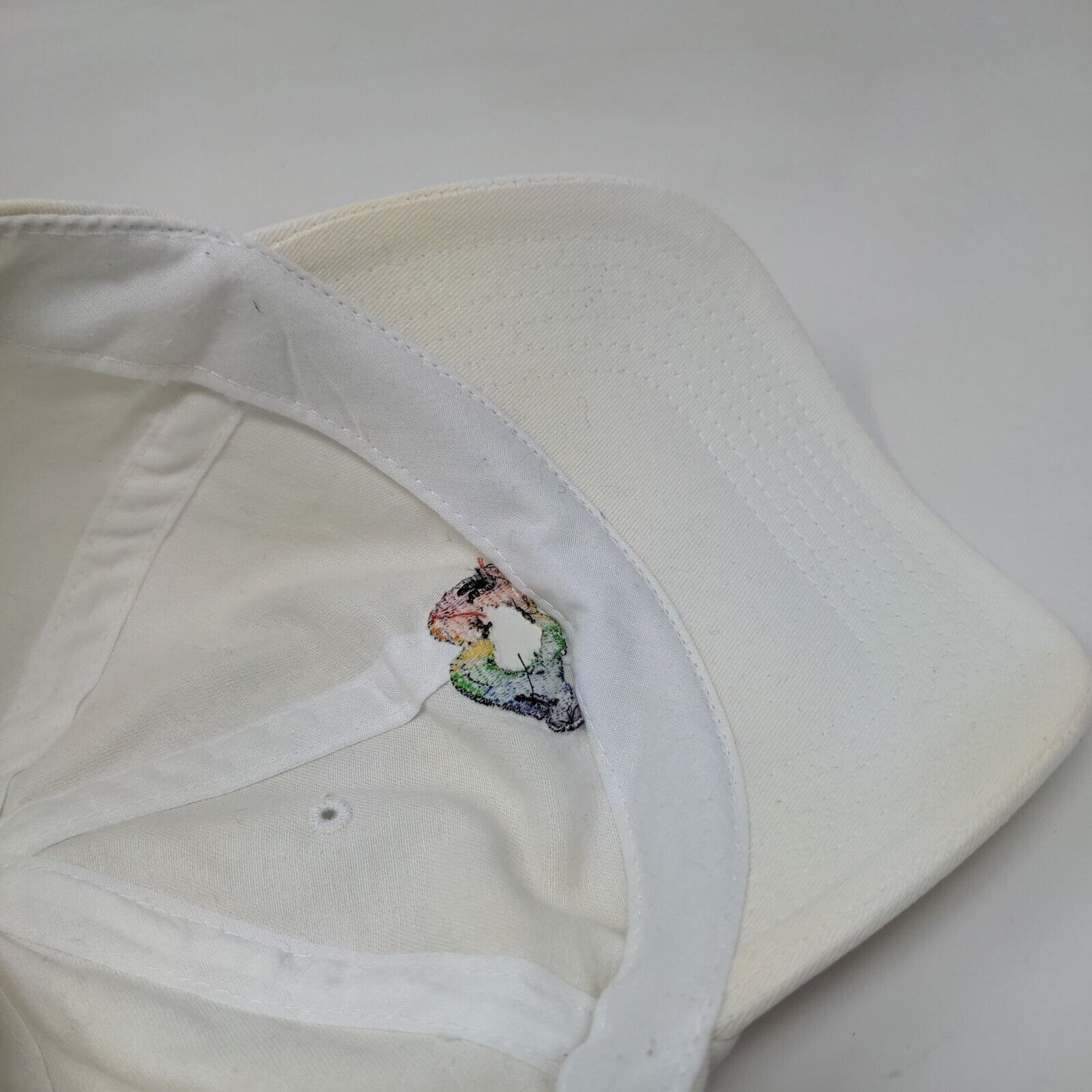 Rainbow Disney Pride Slideback Hat White One Size Adjustable Embroidered 6 Panel