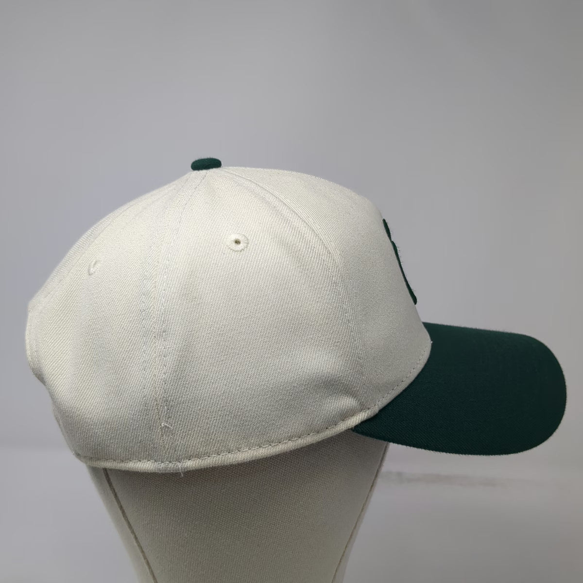New York Yankees MLB New Era 5 Panel Ivory Green One Size Snapback Hat 9FORTY