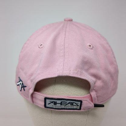 Feb. 1, 2015 Eldorado XLIX Strapback Hat Pink OS Extreme Fit Distressed Ahead