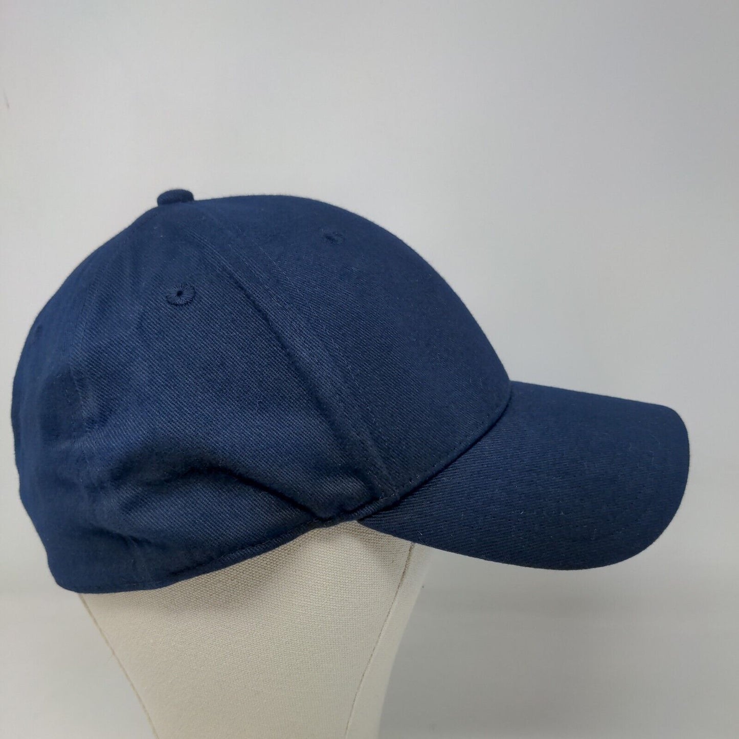 Adidas Men's Fitted Hat Blue Size M/L Blank Cotton Spandex Blend