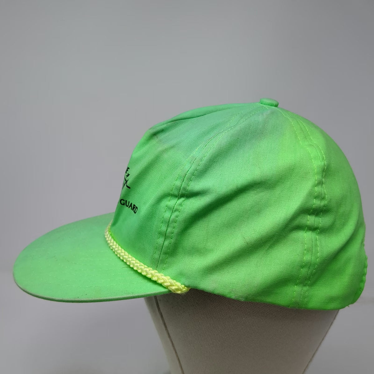 Nissin Cap 5 Panel Green One Size Idaho Army National Guard Hat Rope Snapback
