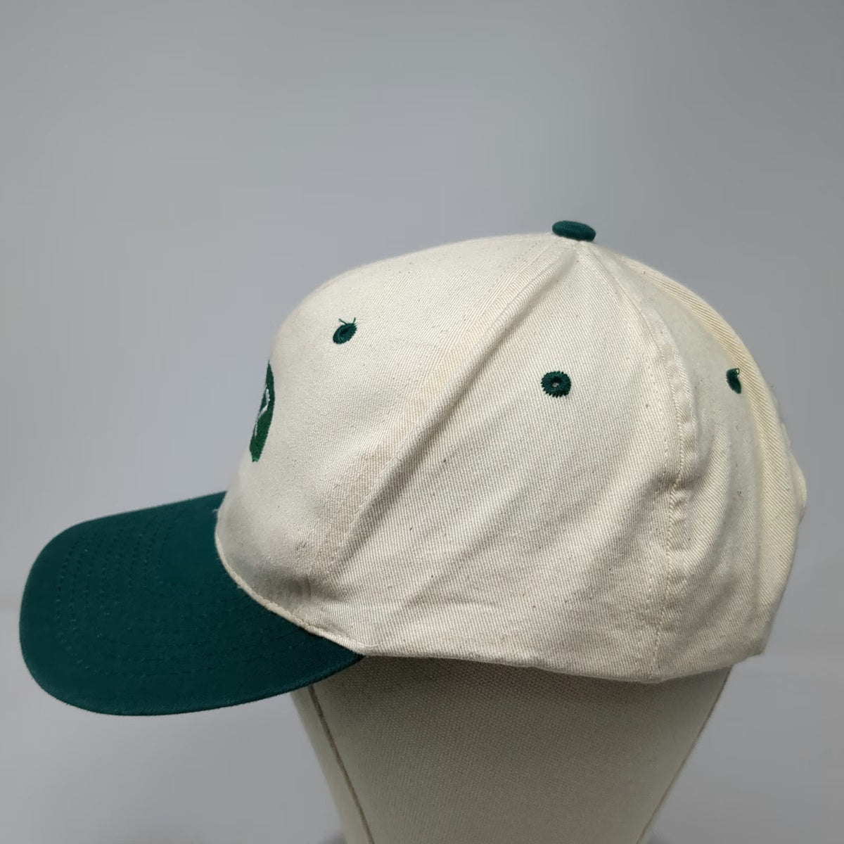 Heinz Logo Snapback White Green One Size Hat Pickle Badge Food Brand Structured