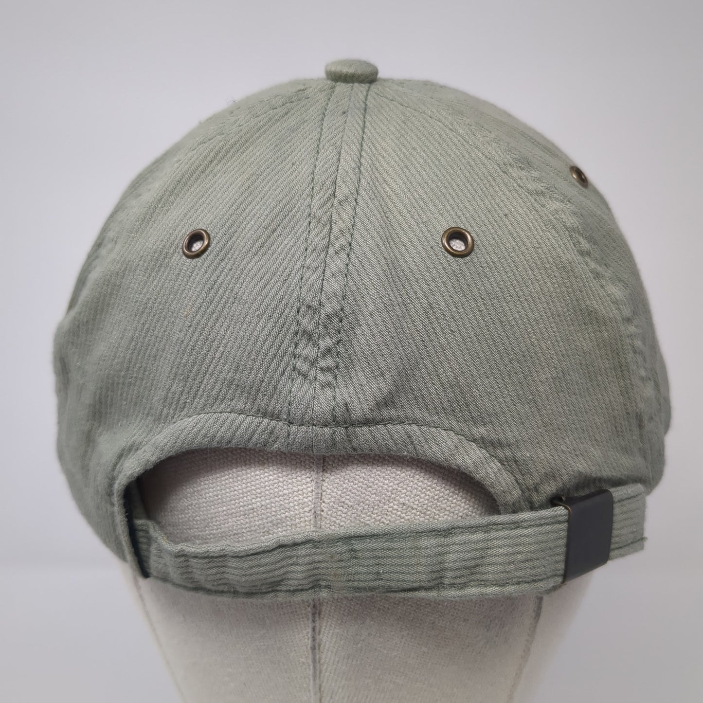 WEK Slideback Hat Green One Size Adjustable Vent Holes Solid Blank