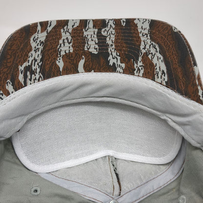 Cobra Caps 5 Panel Hat Brown Gray One Size Tiger Stripe Camo Rope Semi Truck