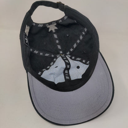 Adidas Slideback Hat Black OSFM Embroidered Trefoil Adjustable 6 Panel