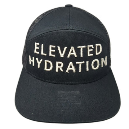 Richardson Trucker Hat Black OSFM Elevated Hydration Snapback Mesh White Drop