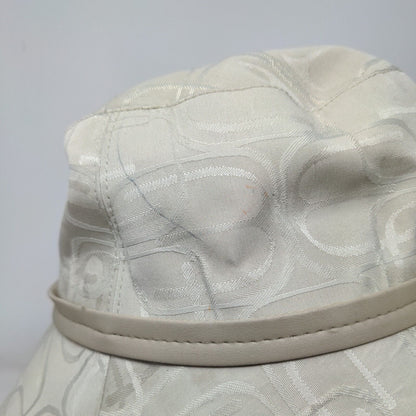 Express Monogram Bucket Hat Tan Small/Medium Lined Leather Strap