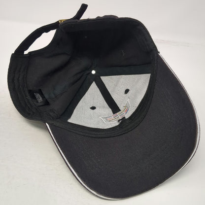 Cadillac Baseball Cap Black One Size Strapback Embroidered Logo Crest Car Hat
