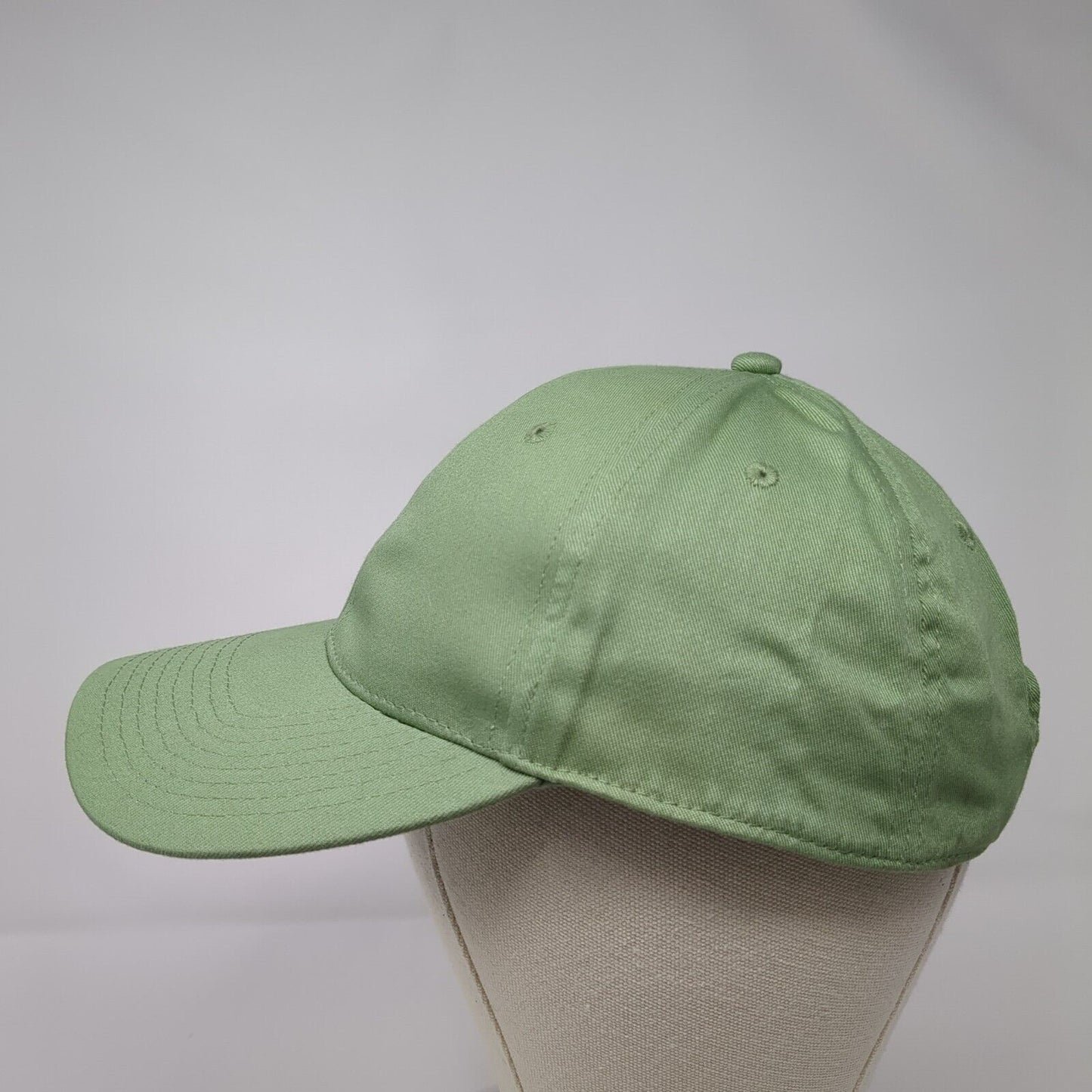 H&M Slideback Hat Solid Green One Size Adjustable Blank 6 Panel