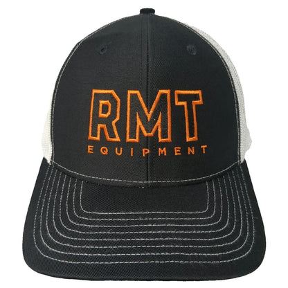 Richardson Trucker Hat Black One Size RMT Equipment Jacobsen Mesh Snapback Brim