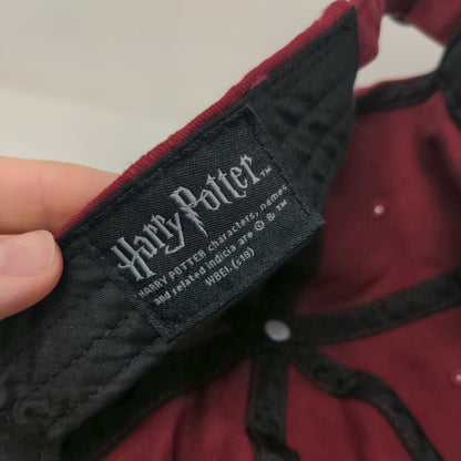 Hogwarts Alumni Slideback Hat Red OSFM Embroidered Harry Potter 6 Panel