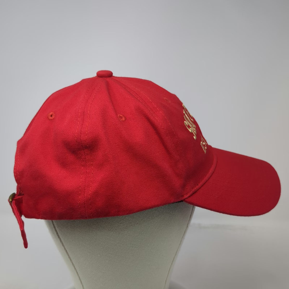 San Francisco Football EST 1946 Hat Baseball Cap Red One Size Gold Embroidery