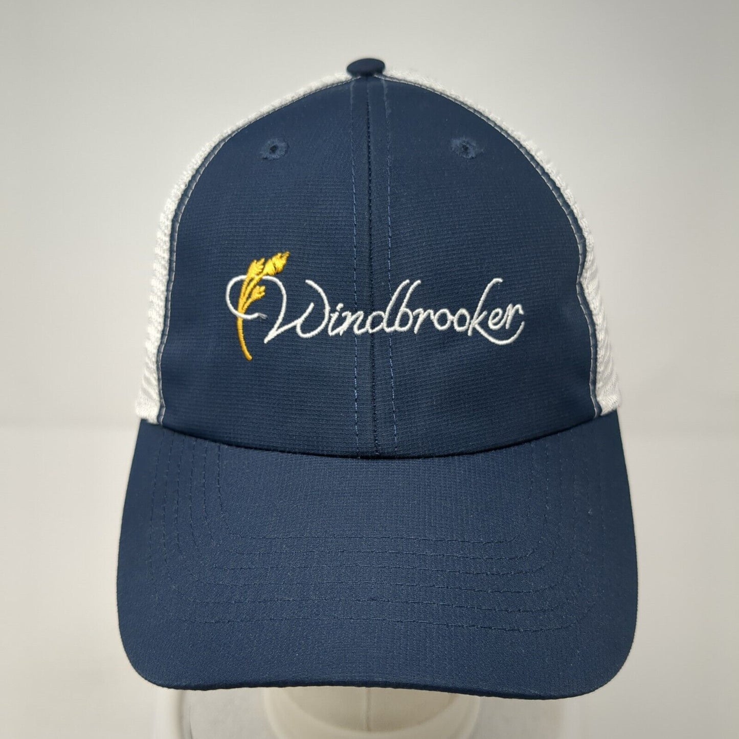 Windbrooker Snapback Trucker Hat Blue One Size Mesh Back Imperial