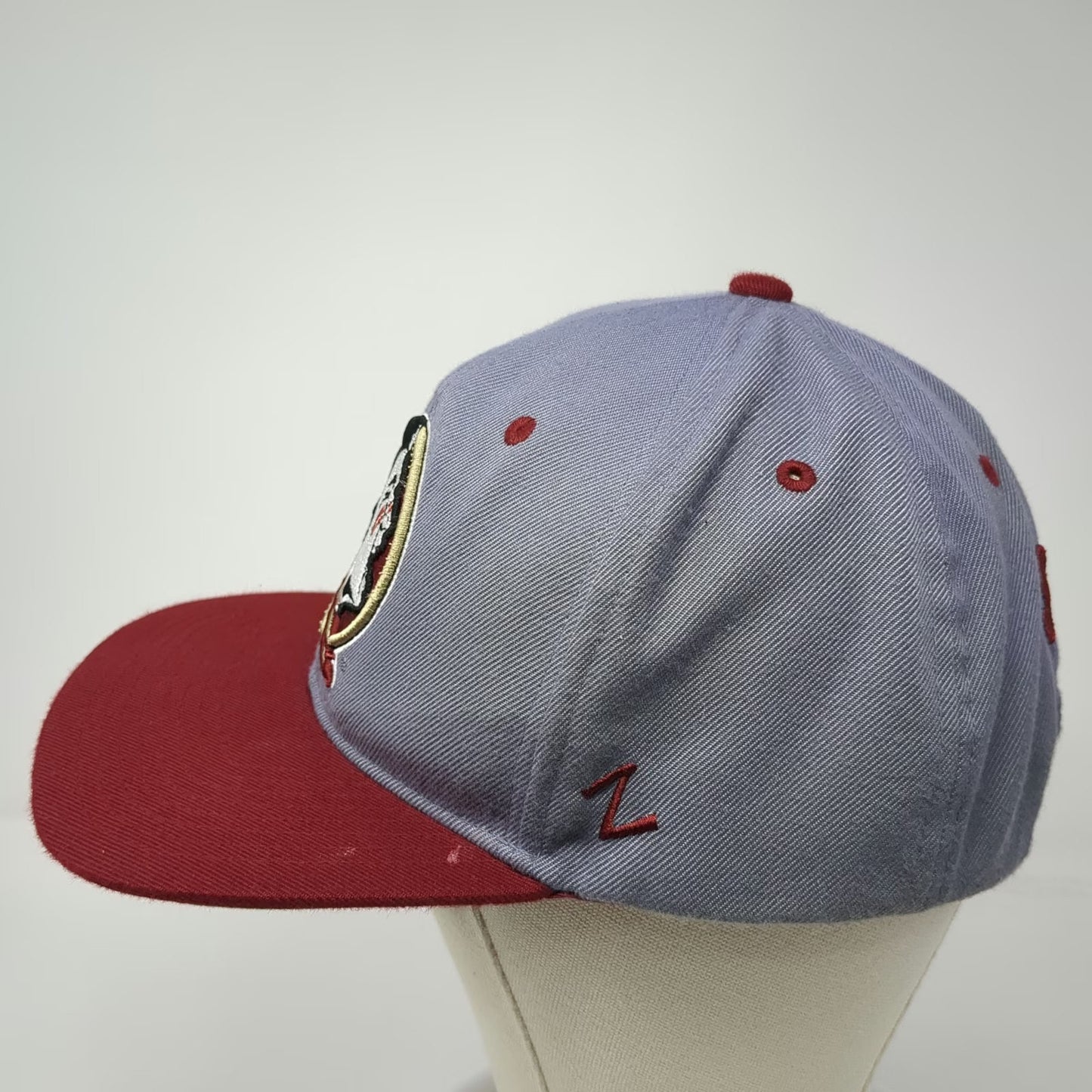 Florida State Seminoles NCAA Zephyr Snapback Gray Red One Size Hat Structured