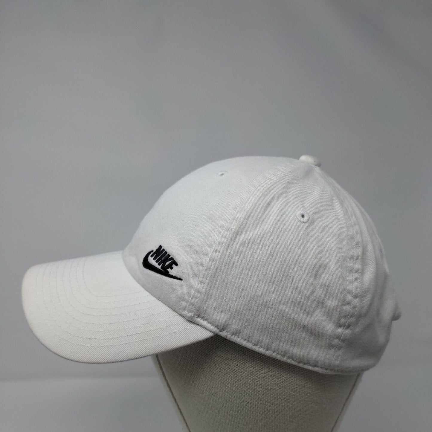 Nike Swoosh Slideback Hat White OSFM Embroidered Heritage 86 Solid