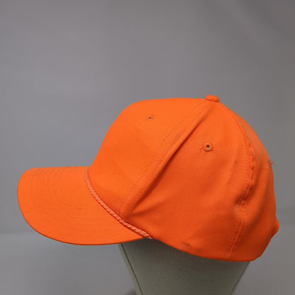 Signatures Snapback Hat Orange One Size Adjustable 6 Panel Blank Rope