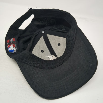 MLB OC Sports Baseball Cap Black OSFM Strapback Embroidered Letter J Hat Mesh