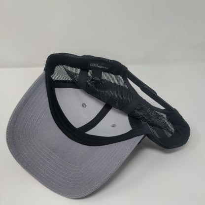 Inferno Snapback Trucker Hat Gray One Size Adjustable Mesh Back Port Authority