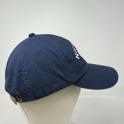Adams Baseball Cap Blue One Size Nor-Lin-Sue Jen Anchor Leather Strapback Hat