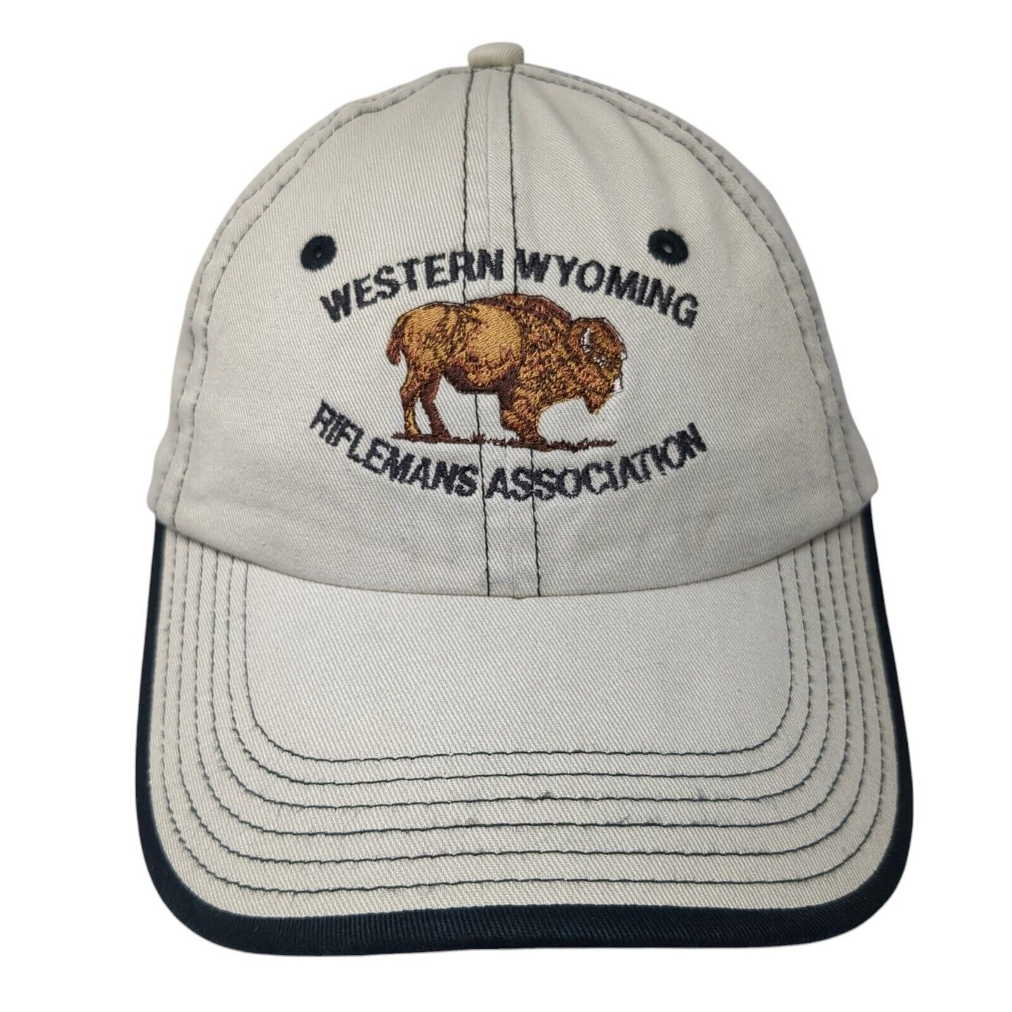 Western Wyoming Riflemans Association Strapback Hat Tan One Size 6 Panel