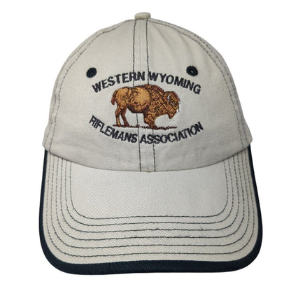 Western Wyoming Riflemans Association Strapback Hat Tan One Size 6 Panel