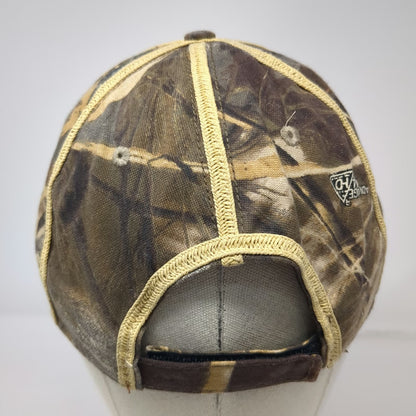 Cabela's Baseball Cap Beige Camo One Size Straw Front Strapback Hunting Hat