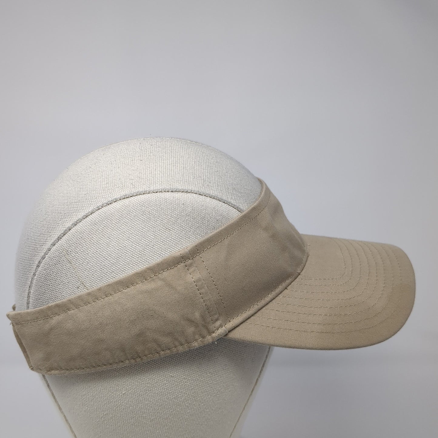 Adidas Sun Visor Hat Brown One Size Adjustable Strap Lightweight Embroidered