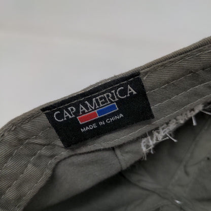 Eldeco Live Safe Work Safe Slideback Hat Gray One Size Embroidered Cap America