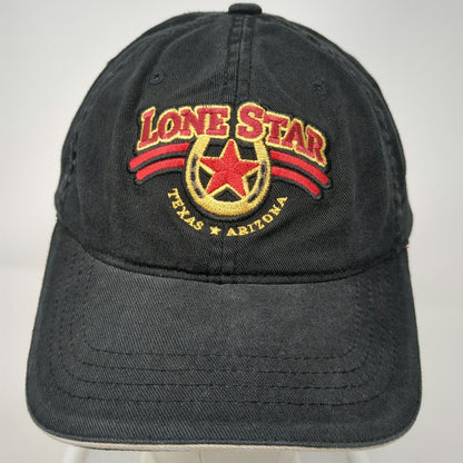 Flexfit Yupoong Baseball Cap Black One Size Lone Star Texas Arizona Hat Sewn