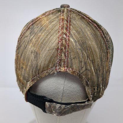 RMEF Snapback Trucker Hat Camouflage OS Adjustable Mesh Back Outdoor Cap