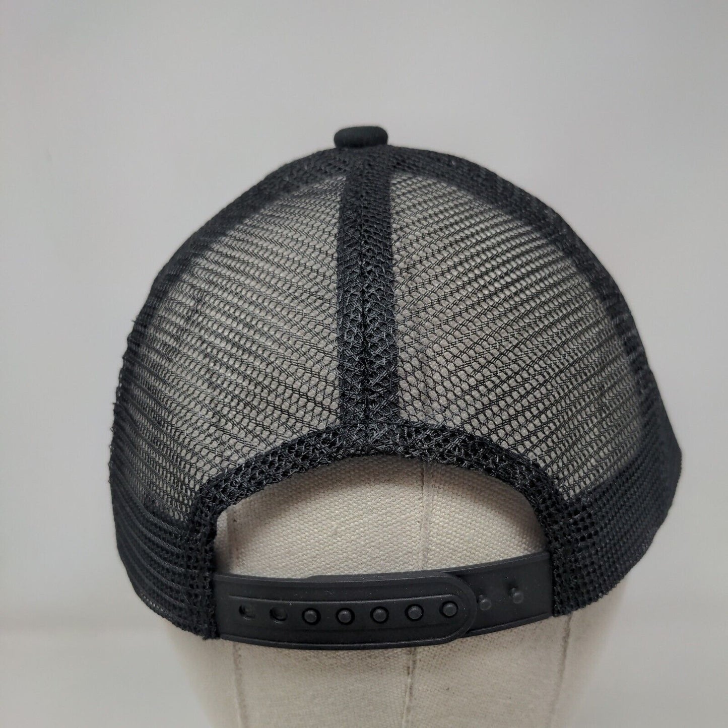 Rentown Snapback Trucker Hat Black One Size Embroidered Mesh Back