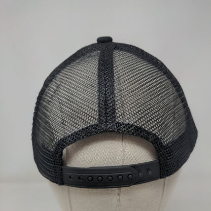 Rentown Snapback Trucker Hat Black One Size Embroidered Mesh Back