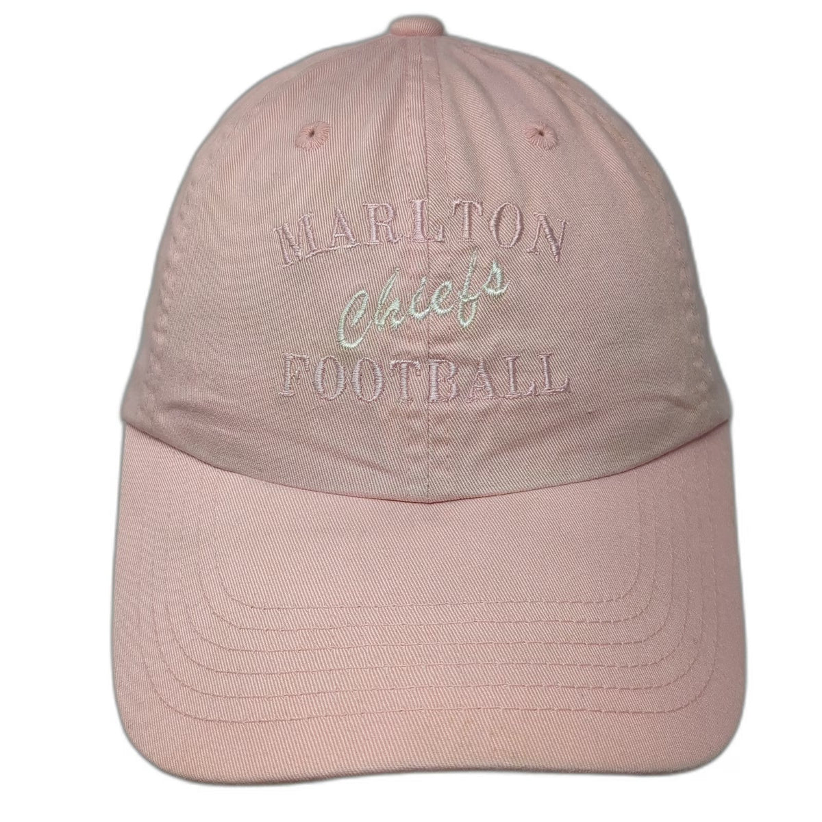 Port Authority Baseball Cap Pink One Size Marlton Chiefs Football Slideback Hat