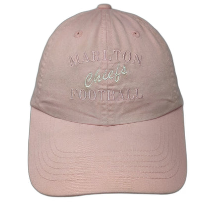 Port Authority Baseball Cap Pink One Size Marlton Chiefs Football Slideback Hat