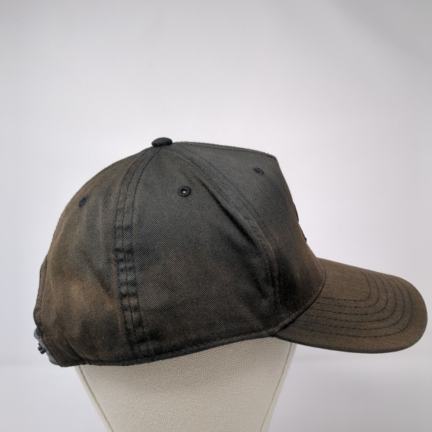 Aveyo Snapback Hat Black OSFM Solid Adjustable Embroidered Otto Cap