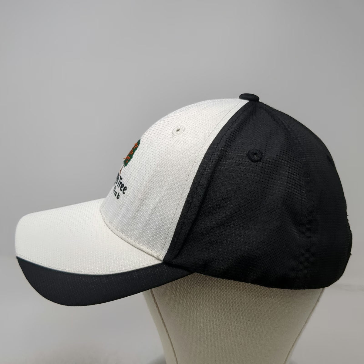 Imperial Orange Tree Golf Club Baseball Cap White OSFM Mesh Strapback Hat Tech