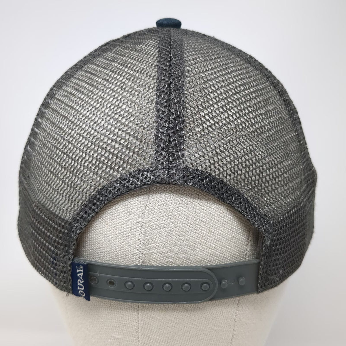 Ouray Sportswear Trucker Hat Blue One Size Mackay Bar Outfitters River No Return