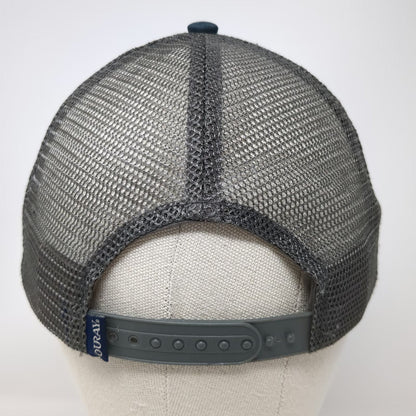 Ouray Sportswear Trucker Hat Blue One Size Mackay Bar Outfitters River No Return