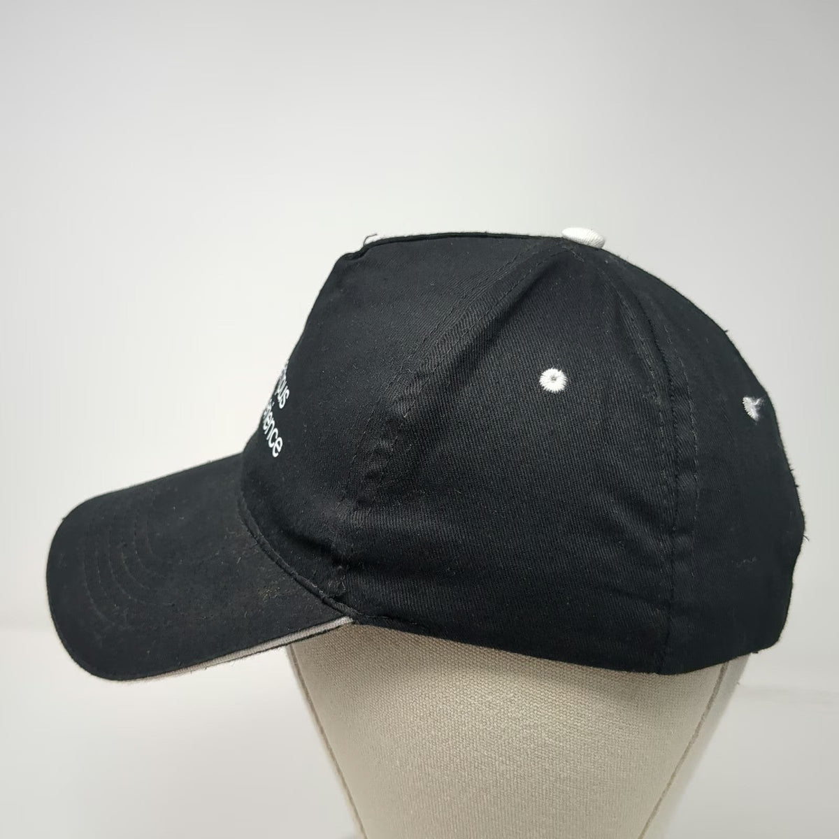 Mkt Real Madrid Soccer 5 Panel Black Hat One Size OS Campus Experience Strapback