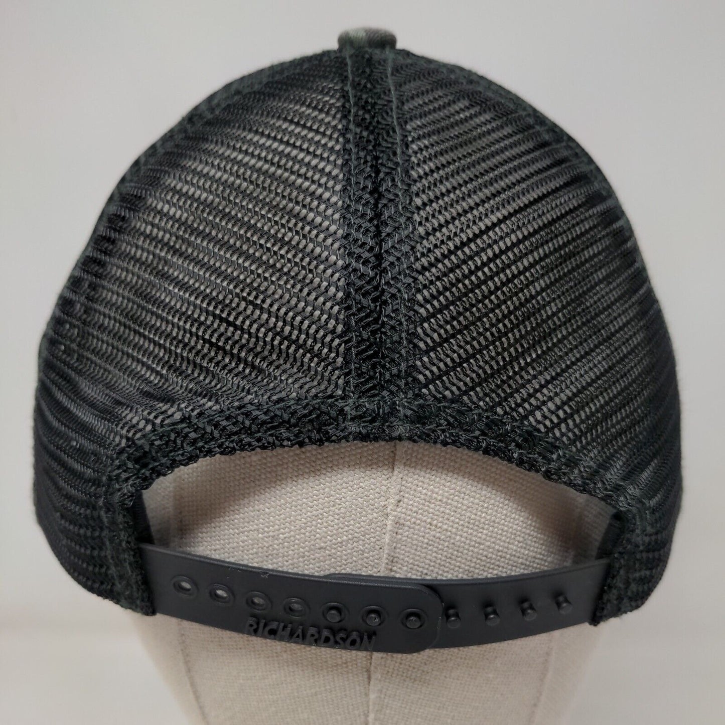 Trulieve Snapback Mesh Back Trucker Hat Camo M/L Embroidered Richardson