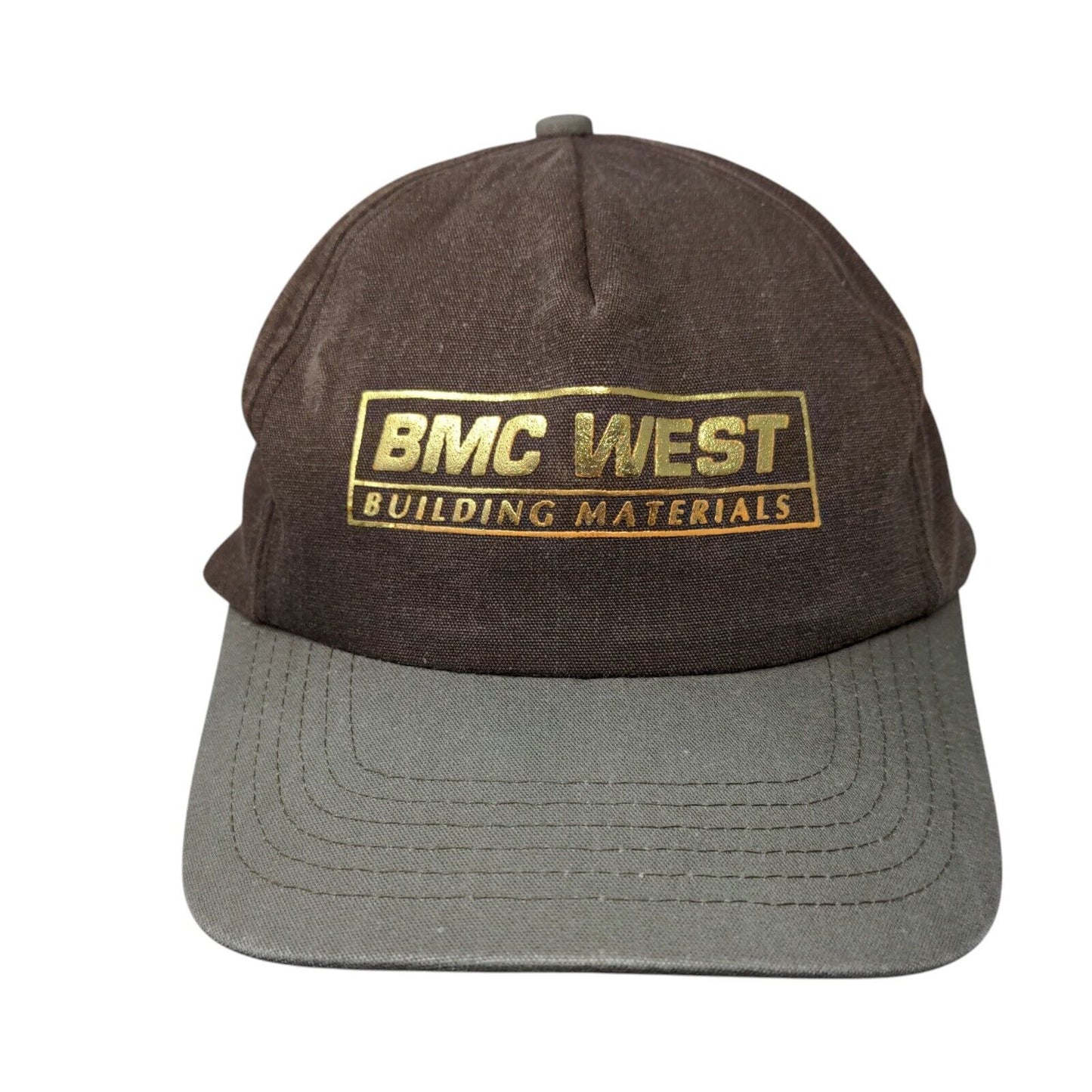 BMC West Building Materials Snapback Hat Brown OSFA Adjustable