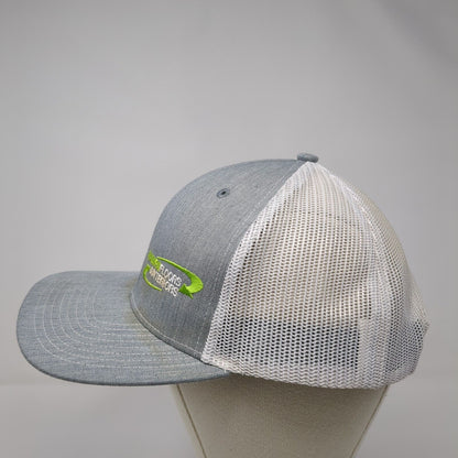 Nampa Floors & Interiors Snapback Trucker Hat Gray OS Adjustable Mesh Richardson
