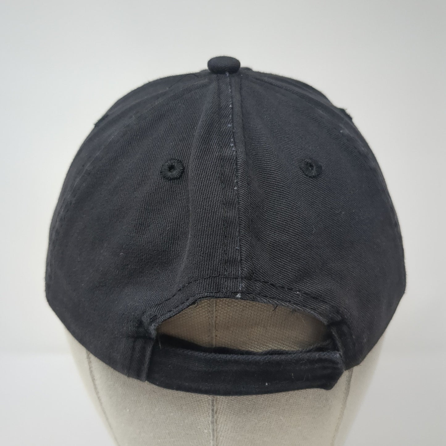 Starbucks Strapback Baseball Cap Black One Size Adjustable Embroidered 6 Panel