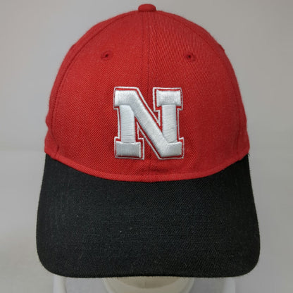 New Era Nebraska Cornhuskers NCAA Snapback Red Hat One Size Black Huskers Script