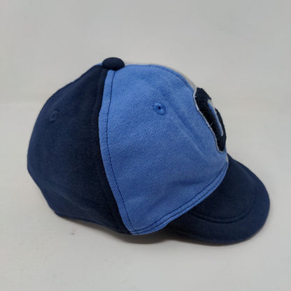 Baby GAP Stretchy Hat Blue Gray Size 12-18 Months Patch Logo Cotton Blend