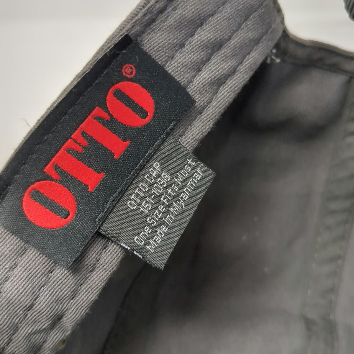 Otto Army Cap Gray One Size River Sports Jackson Hole Kayak Strapback Hat Patch