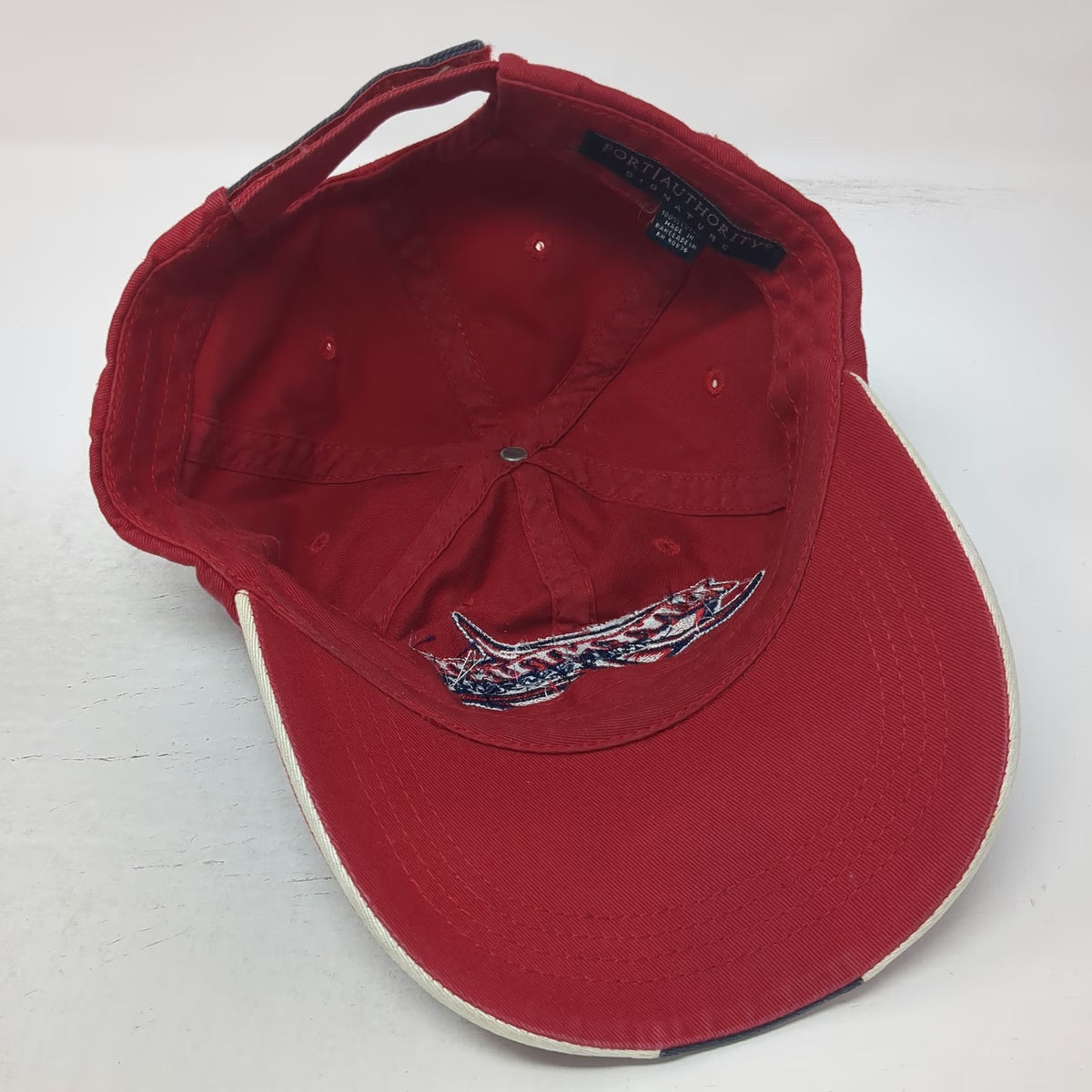 Port Authority Adventure Motorsports Baseball Cap Red One Size Slideback Hat