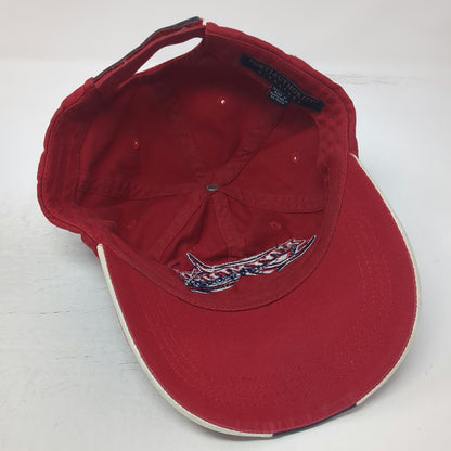 Port Authority Adventure Motorsports Baseball Cap Red One Size Slideback Hat