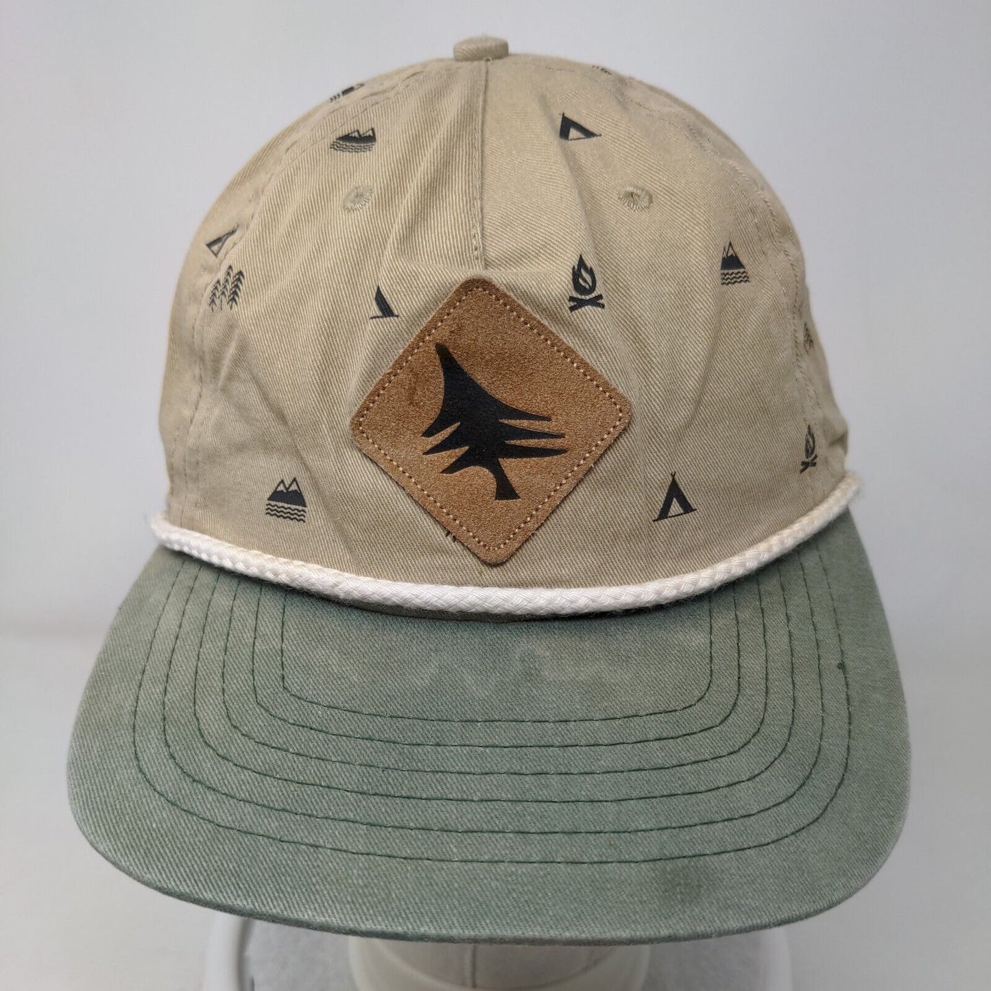 Hippy Helmets Tree Patch Rope Snapback Hat Multi One Size Adjustable