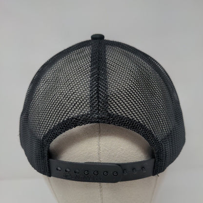 ZOA Snapback Mesh Back Trucker Hat Black Adult Pin Outdoor Cap